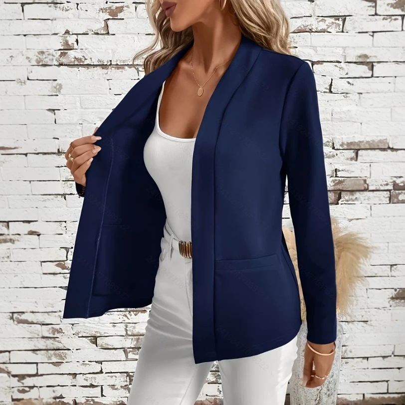 Cárdigan Chaqueta Ligera para Mujer | Jersey de Punto Abierto Color Negro | Entretiempo - Imagen 6
