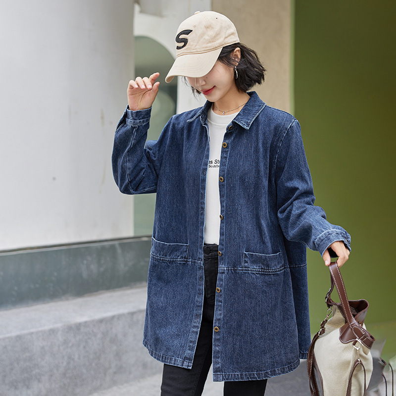 Gabardina Largo Medio para Mujer | Trench Holgado Tallas Grandes | Primavera Otoño