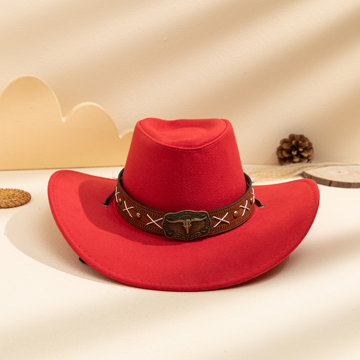 Sombrero de Sol Western Retro con Hebilla Metálica | Unisex para Hombre y Mujer | Estilo Vaquero Chic - Imagen 6
