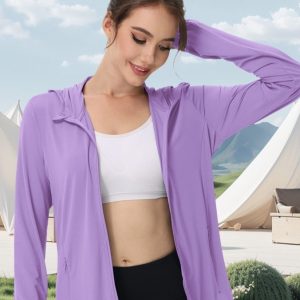 Chaqueta Ligera de Verano para Mujer | Cazadora con Protección Solar UV | Manga Larga Transpirable