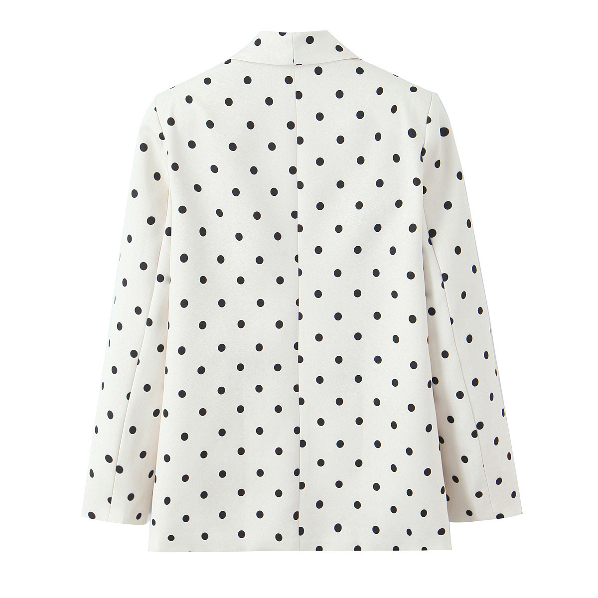 Blazer de Lunares para Mujer | Chaqueta Elegante Estilo Europeo | Americana Casual de Entretiempo - Imagen 4