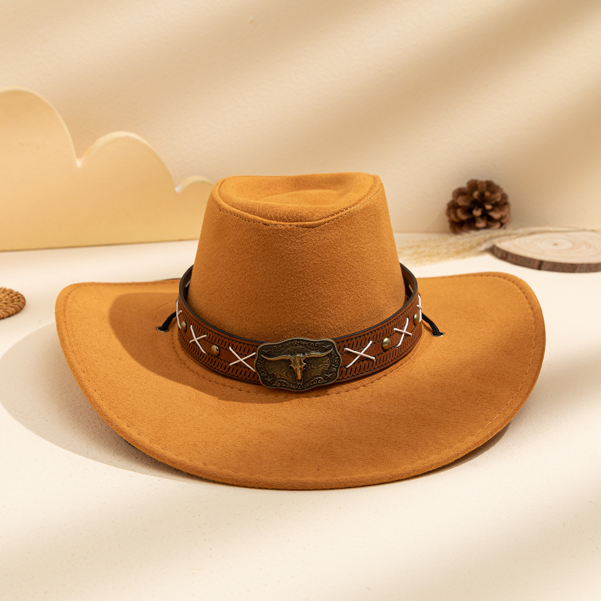 Sombrero de Sol Western Retro con Hebilla Metálica | Unisex para Hombre y Mujer | Estilo Vaquero Chic - Imagen 7