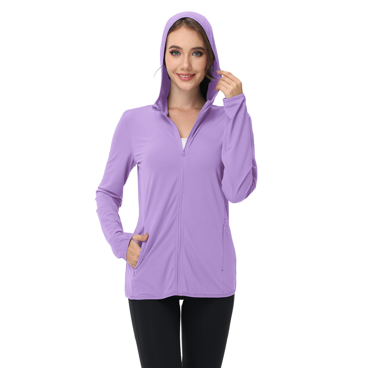 Chaqueta Ligera de Verano para Mujer | Cazadora con Protección Solar UV | Manga Larga Transpirable - Imagen 2