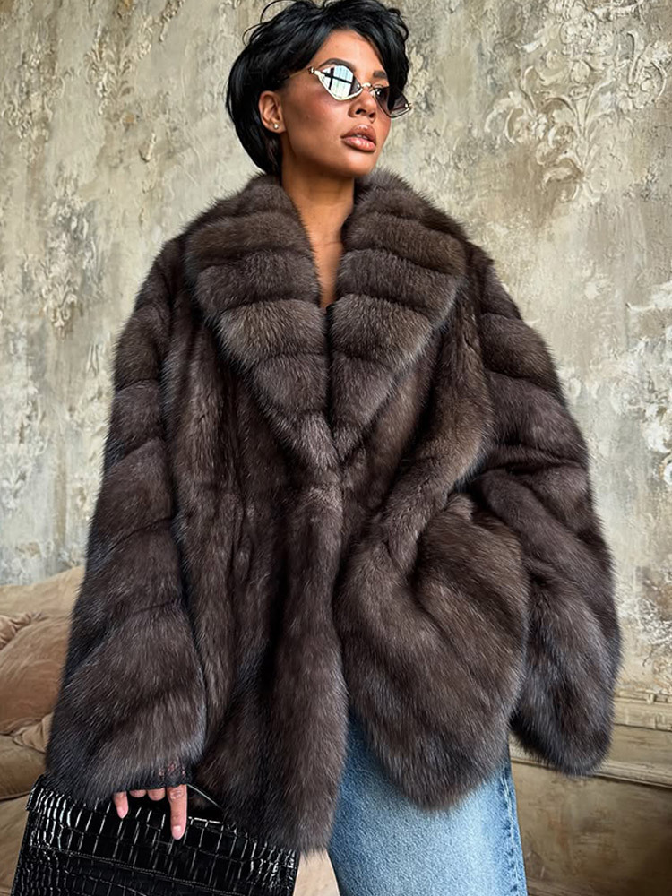 Chaqueta de Piel Sintética para Mujer - Elegante y Cálida para Invierno - Imagen 7