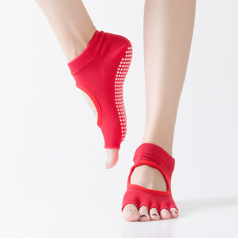 Calcetines de Yoga con Separación de Dedos | Antideslizantes para Pilates y Fitness | Unisex