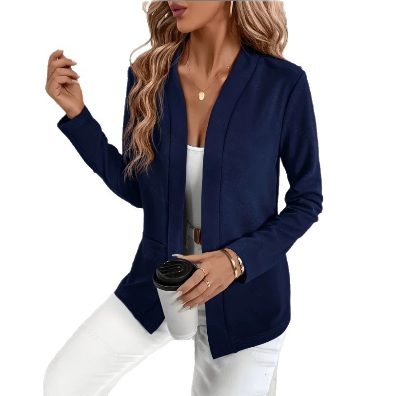 Cárdigan Chaqueta Ligera para Mujer | Jersey de Punto Abierto Color Negro | Entretiempo - Imagen 2