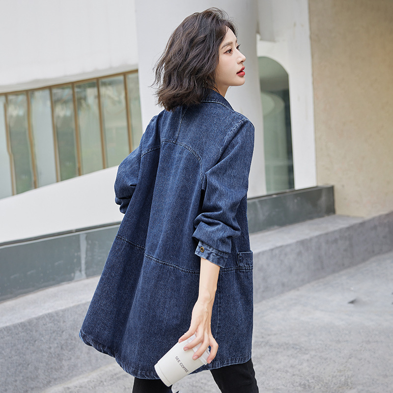 Gabardina Largo Medio para Mujer | Trench Holgado Tallas Grandes | Primavera Otoño - Imagen 3