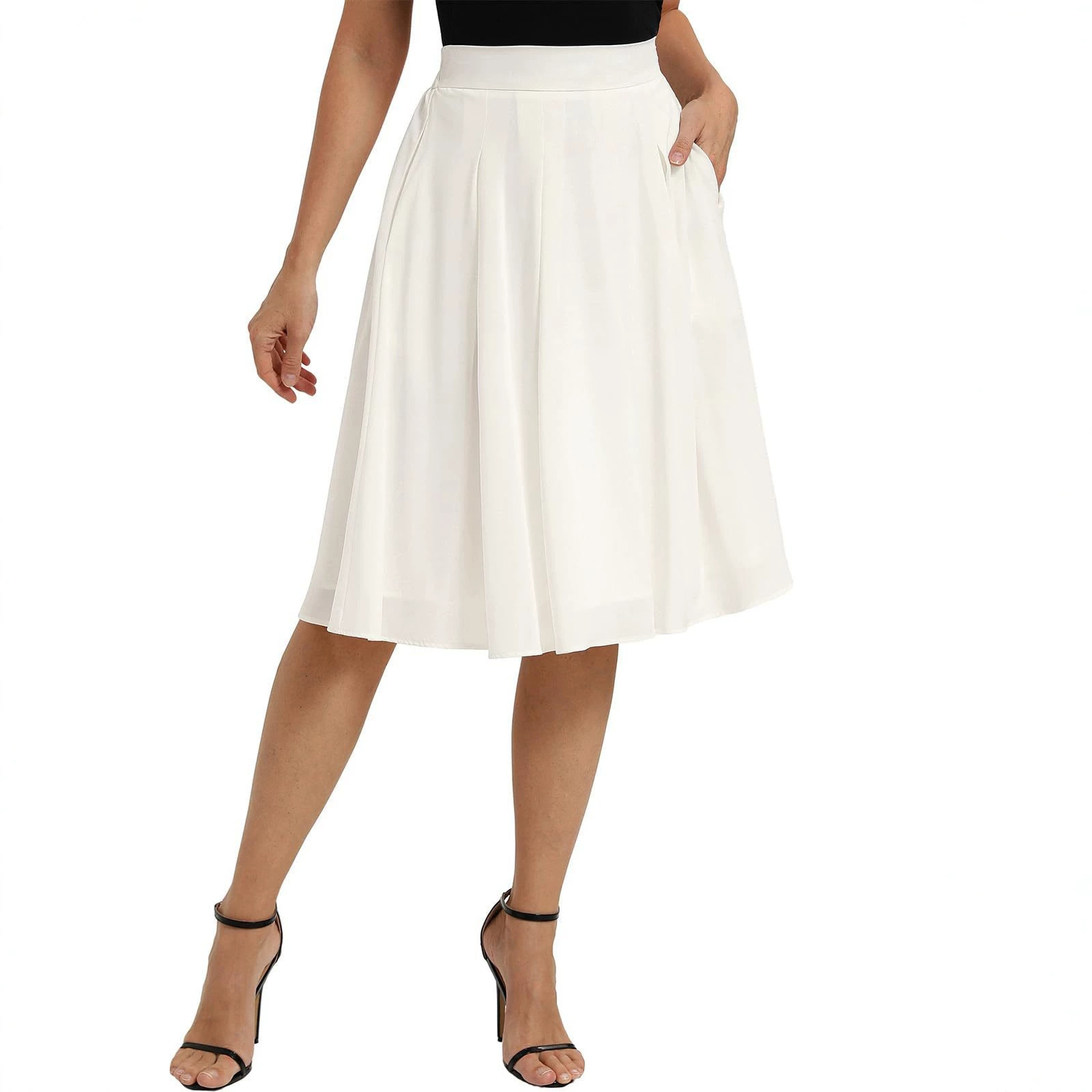 Falda Entallada con Bolsillos para Mujer | Estiliza la Figura | Elegante para Oficina - Imagen 3
