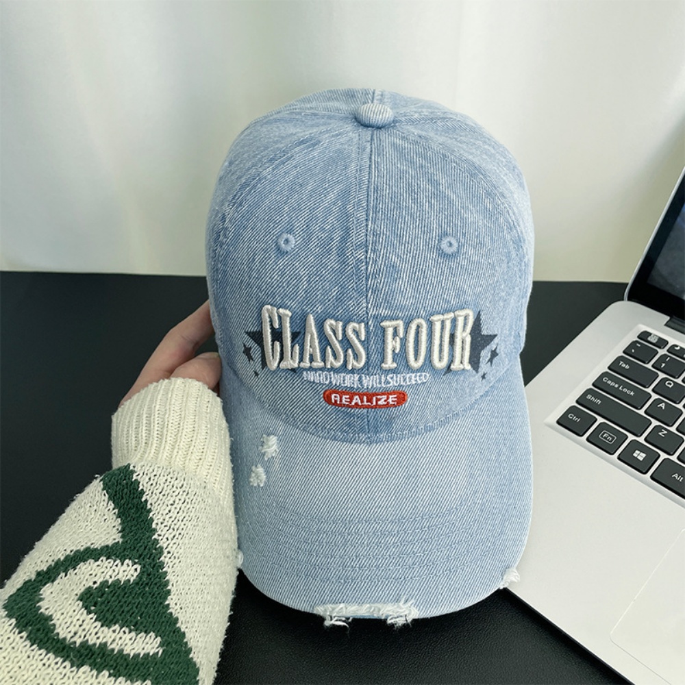 Gorra de Béisbol Vintage con Letras 3D y Efecto Desgastado para Hombre - Imagen 10