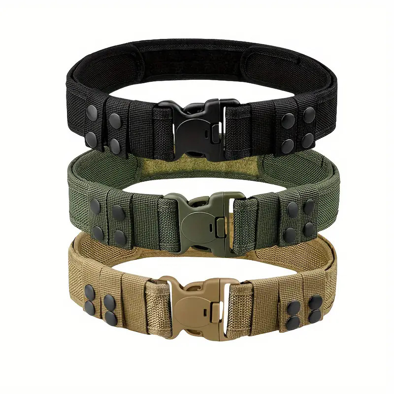 Cinturón Táctico con Velcro en Forma de S | Outdoor y Senderismo para Hombre | Ajuste Rápido - Imagen 2