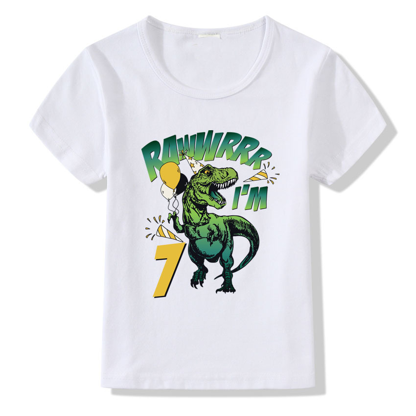Camiseta de Cumpleaños con Números 1-9 | Niño y Adulto | Tallas S-3XL | Ropa Especial para Celebrar | TiendasFR - Imagen 5