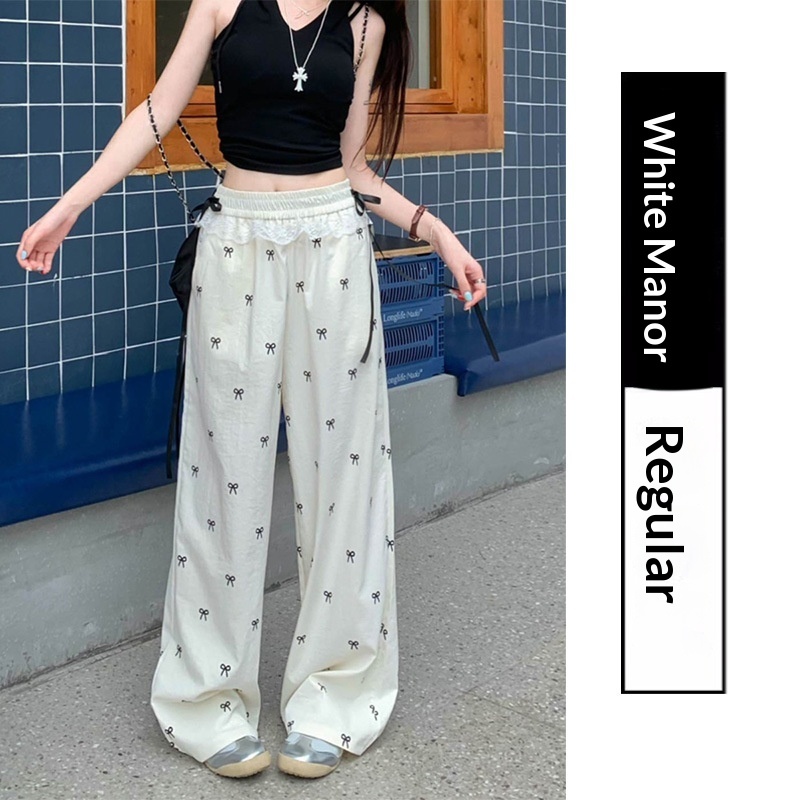 Pantalones de Pierna Ancha con Encaje y Lazo | Elegantes y Románticos para Mujer | Verano 2026 - Imagen 6