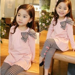 Conjunto de Verano Rosa para Niña | 2 Piezas | Tallas 110-140 cm | Ropa Fresca y Bonita para Diario | TiendasFR