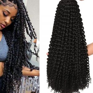 Extensiones Passion Twist para Ganchillo | Spring Twist Trenzado | Cabello Sintético Ligero para Peinados Protectores | TiendasFR