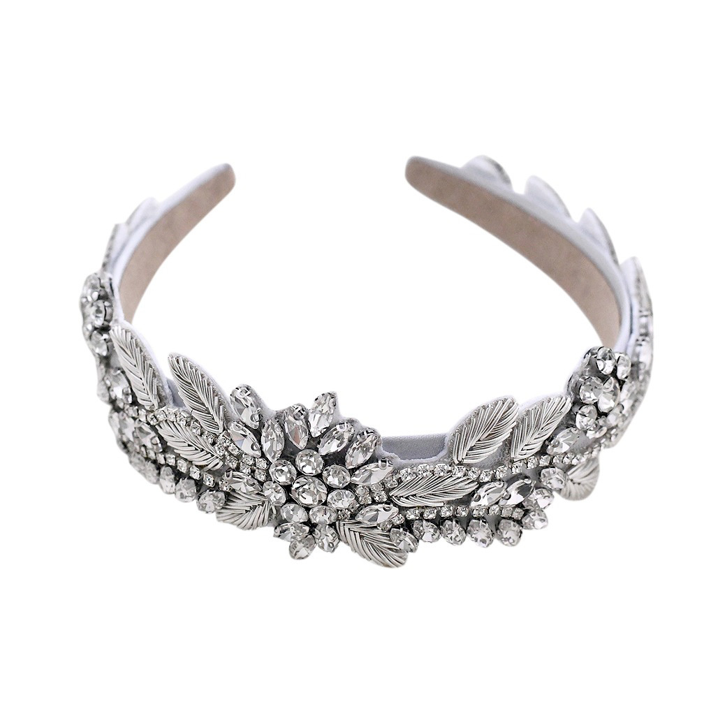 Diadema de Alta Gama con Diamantes | Accesorio Brillante | Color Gris | Eventos Especiales | TiendasFR - Imagen 4