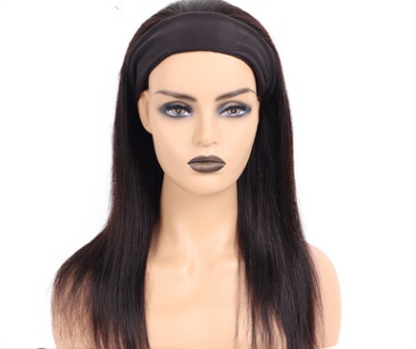 Peluca de Cabello Humano con Banda | Headband Wig | Fácil de Poner | Cómoda y Versátil | TiendasFR