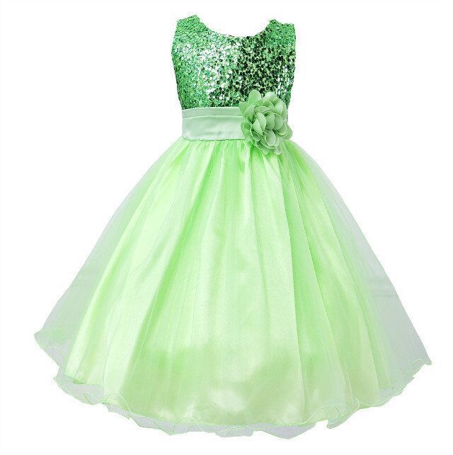 Vestido de Lentejuelas para Bebé Niña | Negro | Tallas S-130 cm | Elegante para Bodas y Comuniones | TiendasFR - Imagen 8