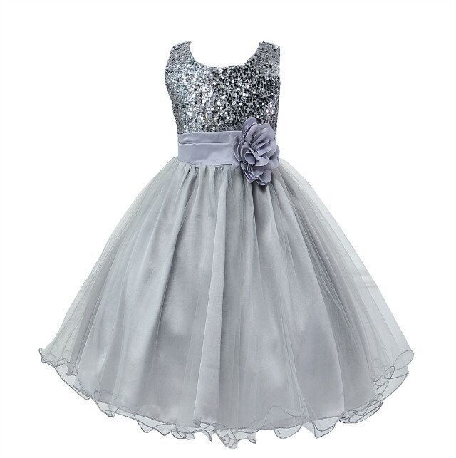 Vestido de Lentejuelas para Bebé Niña | Negro | Tallas S-130 cm | Elegante para Bodas y Comuniones | TiendasFR - Imagen 7
