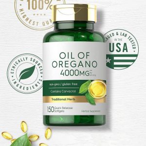 Cápsulas de Aceite de Orégano | 150 Cápsulas Blandas | Suplemento Natural | Apoyo Inmunológico y Digestivo | TiendasFR