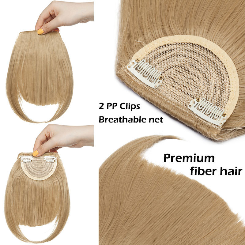 Flequillo Postizo Sintético para Mujer | Accesorio de Pelo Falso | Cambio de Look sin Cortar | Fácil de Poner | TiendasFR - Imagen 9