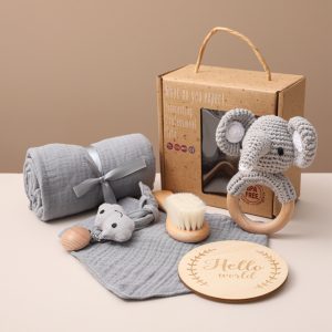 Set de Juguetes de Baño + Manta Envolver + Hitos para Bebé | 6 Piezas Dinosaurios | Regalo Baby Shower | TiendasFR