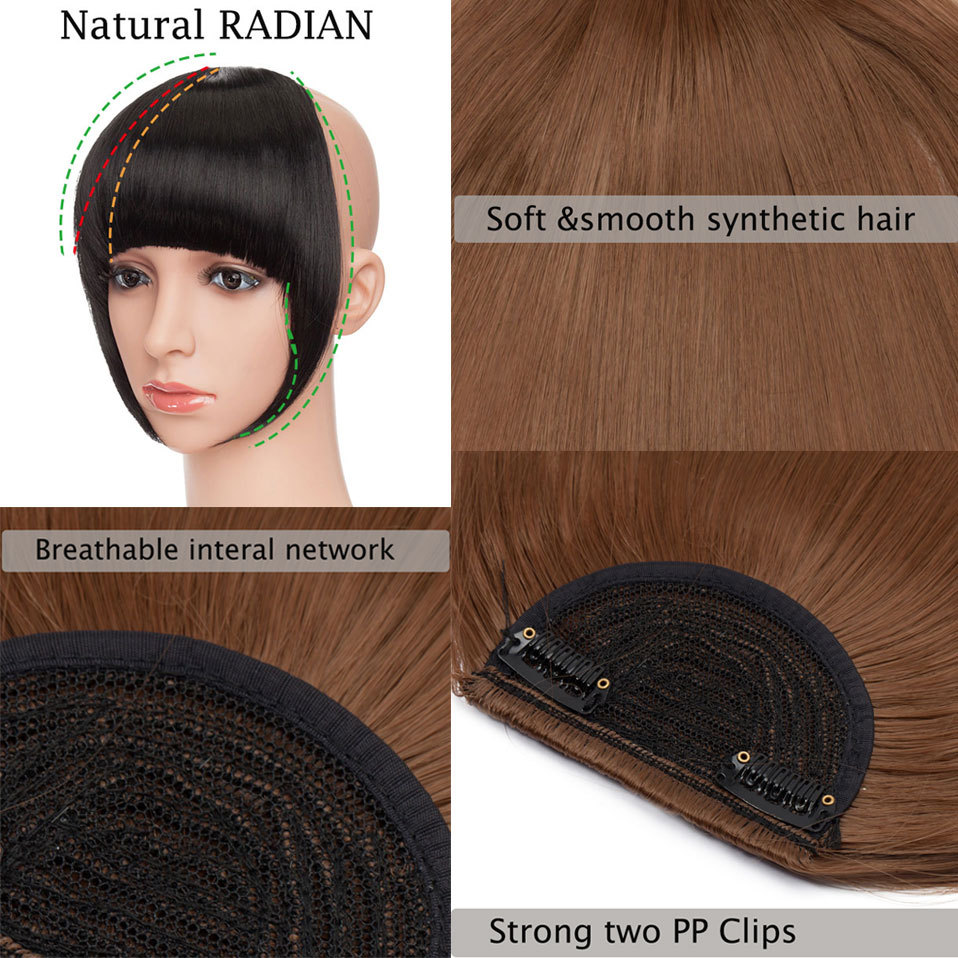 Flequillo Postizo Sintético para Mujer | Accesorio de Pelo Falso | Cambio de Look sin Cortar | Fácil de Poner | TiendasFR - Imagen 5