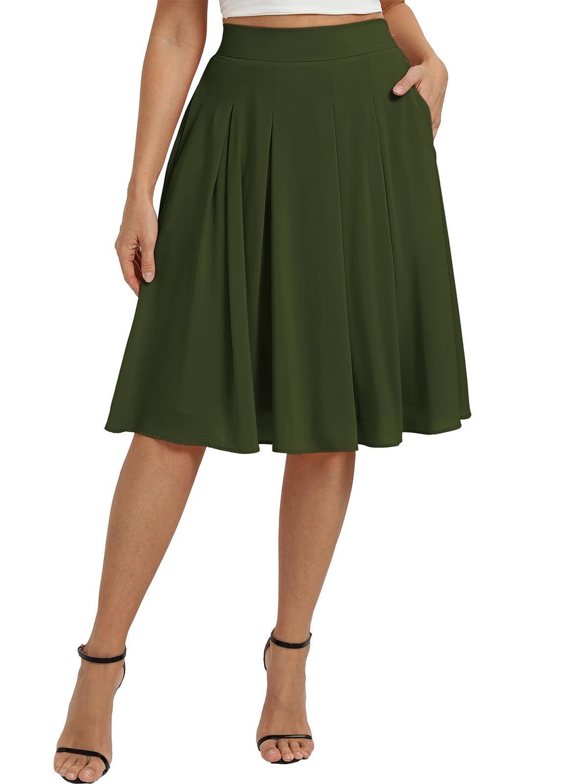 Falda Entallada con Bolsillos para Mujer | Estiliza la Figura | Elegante para Oficina - Imagen 4