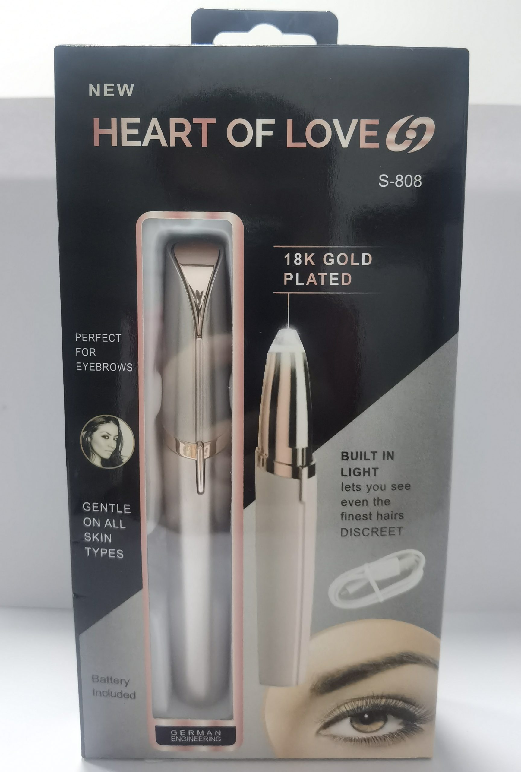Mini Recortador de Cejas Eléctrico | Depilador con Luz LED | Portátil y Sin Dolor | Recargable por USB | TiendasFR - Imagen 2