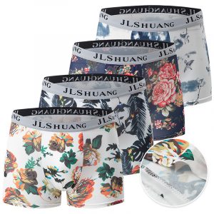 Pack 4 Bóxer con Estampado Floral para Hombre | Modernos y Cómodos | Múltiples Tallas