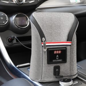 Calentador Portátil USB para Leche Materna y Biberón | Gris | Ideal para Viajes y Coche | Maternidad | TiendasFR