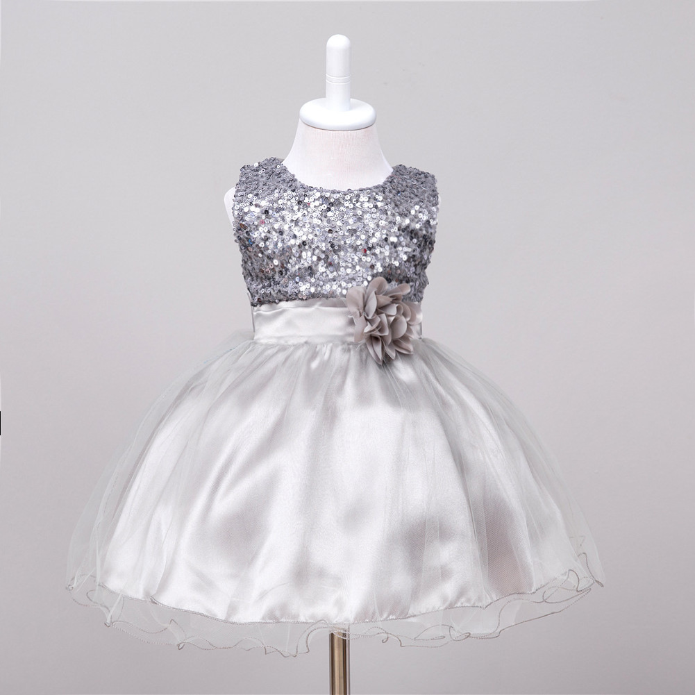 Vestido de Lentejuelas para Bebé Niña | Negro | Tallas S-130 cm | Elegante para Bodas y Comuniones | TiendasFR - Imagen 3