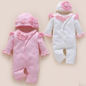 Mono de Bebé Recién Nacido | Rosa | Tallas 3M-12M | Conjunto Suave y Cómodo para Niña | TiendasFR