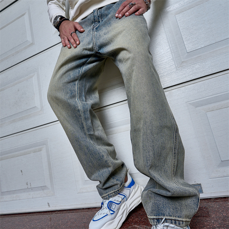 Vaqueros de Corte Recto Holgados para Hombre | Azules Versátiles para Look Casual - Imagen 2