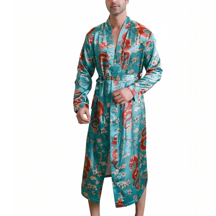 Camisón de Seda de Hielo para Hombre | Ligero y Fresco para Verano | Ropa de Estar por Casa - Imagen 4