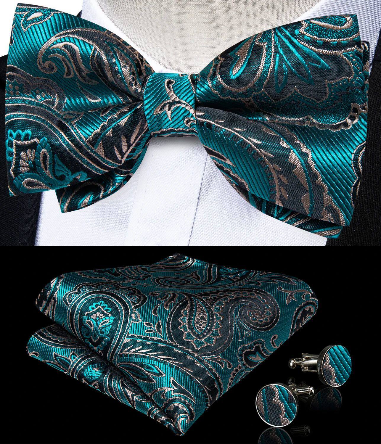 Pajarita Ajustable Preatada para Hombre | Elegante Formal | Bodas y Eventos - Imagen 5