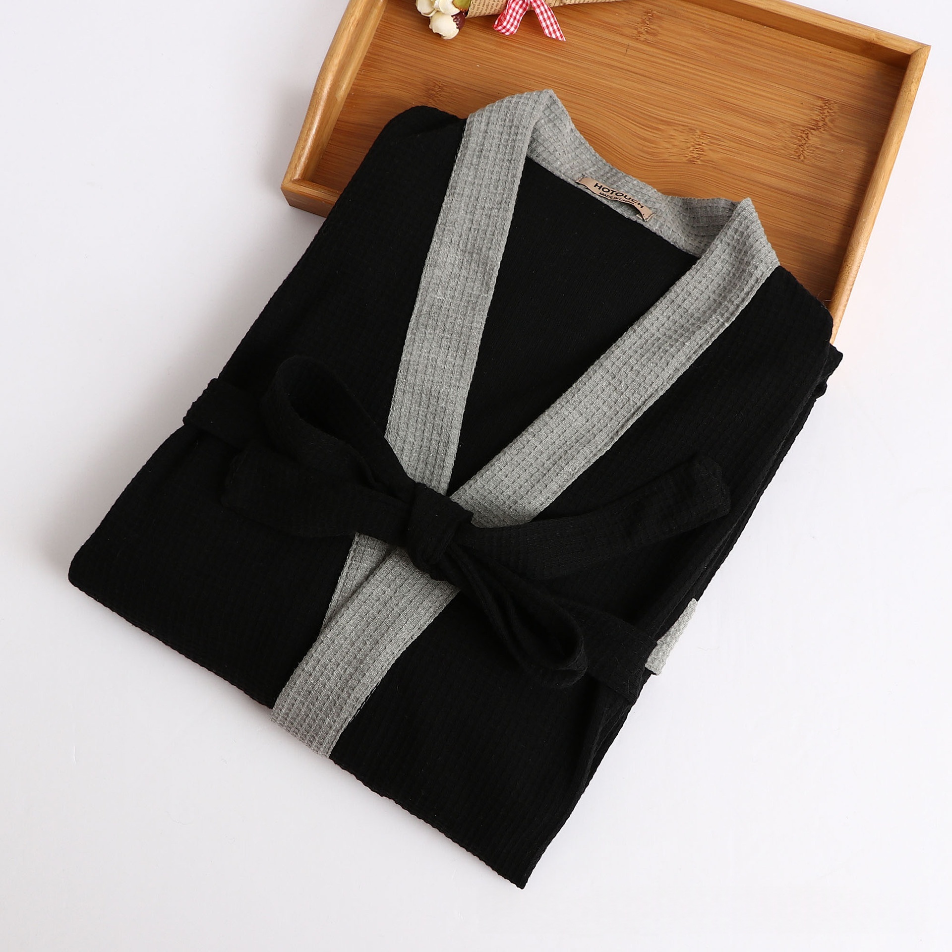 Camisón de Tejido de Gofres para Hombre | Informal y Moderno para Estar en Casa - Imagen 8