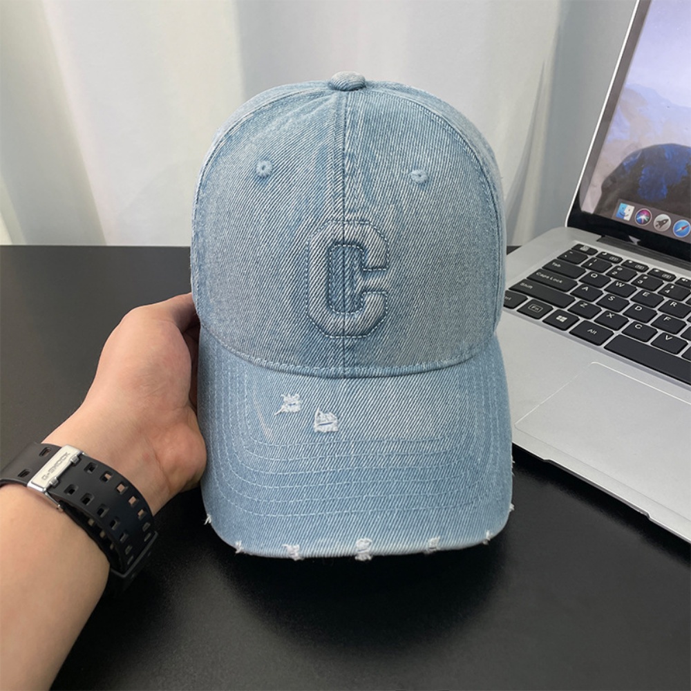 Gorra de Béisbol Vintage con Letras 3D y Efecto Desgastado para Hombre - Imagen 9