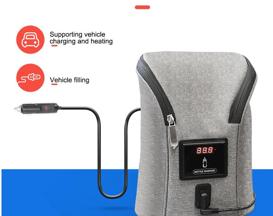 Calentador Portátil USB para Leche Materna y Biberón | Gris | Ideal para Viajes y Coche | Maternidad | TiendasFR - Imagen 8