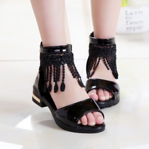 Zapatos de Princesa para Niña | Negros | Tallas 27-37 | Elegantes para Comunión y Bodas | TiendasFR
