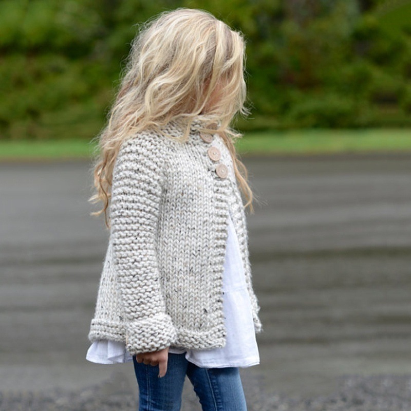 Cárdigan para Niña | Beige | Tallas 90-150 cm | Abrigo Ligero y Versátil para Primavera y Otoño | TiendasFR - Imagen 5