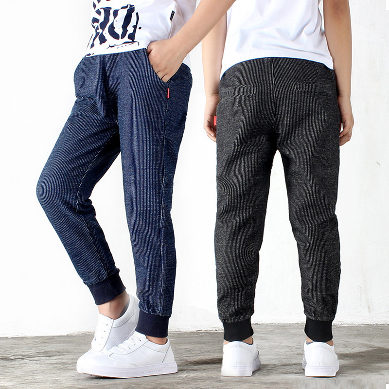 Pantalón Jogger Vaquero para Niño | Negro | Tallas 120-160 cm | Ropa Cómoda y Casual para Diario | TiendasFR