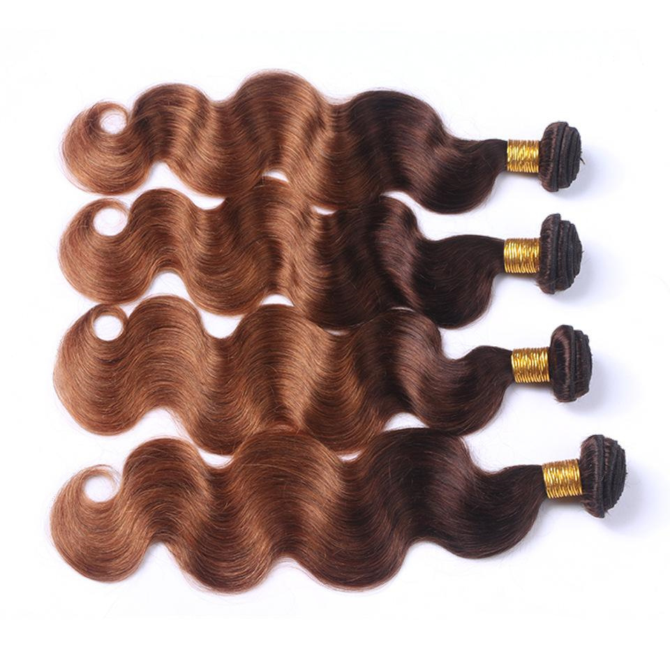 Peluca de Cabello Real Ondulado | Body Wave | Color Marrón | 10-24 Pulgadas | Natural y Versátil | TiendasFR - Imagen 4