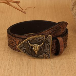 Cinturón de Tela Color Camel con Hebilla Metálica | Ajustable para Hombre | Casual y Versátil