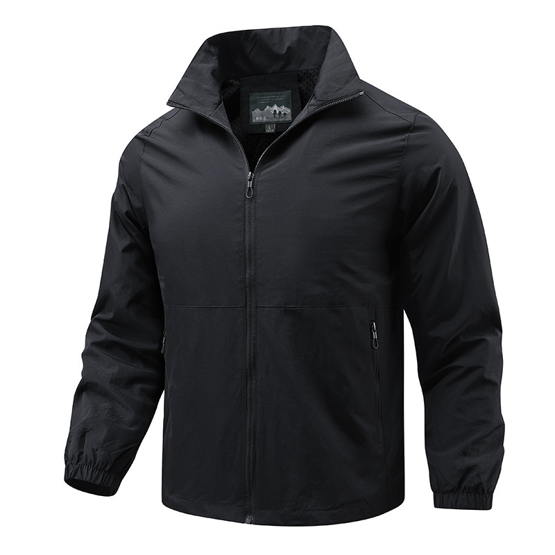 Chaqueta Transpirable de Cuello Alto para Hombre | Outdoor y Casual en Verde Militar - Imagen 5