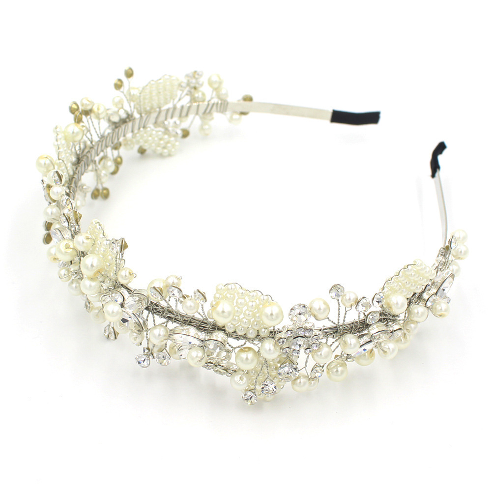 Diadema de Novia con Cuentas | Accesorio Nupcial | Estilo Bohemio | Color Plata | Bodas y Eventos | TiendasFR - Imagen 5