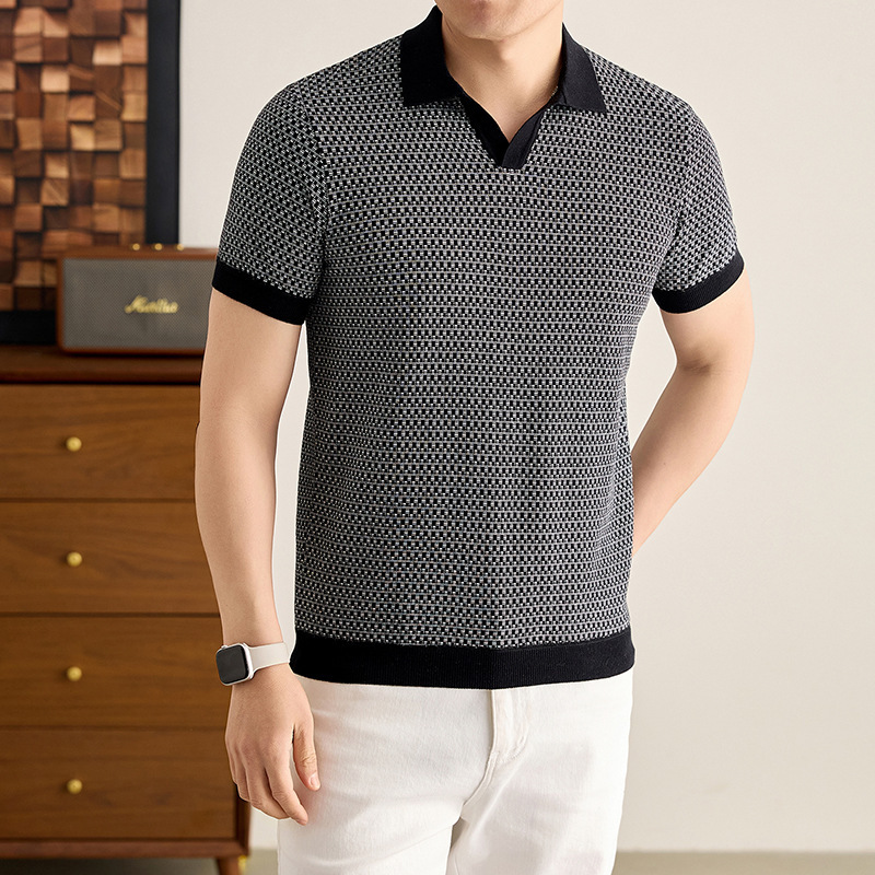 Camiseta Transpirable de Color Liso para Hombre | Fácil de Combinar en Negro - Imagen 8