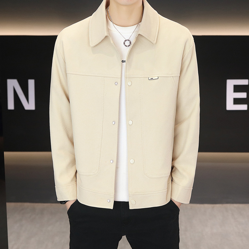 Chaqueta Informal para Negocios para Hombre | Versátil Beige para Oficina y Casual - Imagen 3