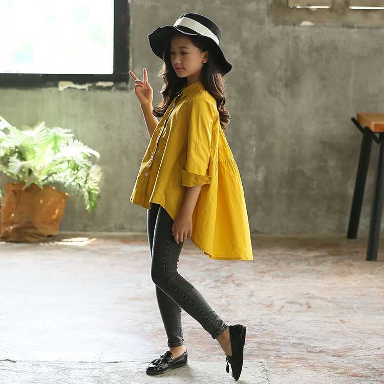 Sudadera Holgada Coreana para Niña | Blanco | Tallas 110-165 cm | Estampado Cola de Golondrina | Ropa Moderna | TiendasFR - Imagen 6