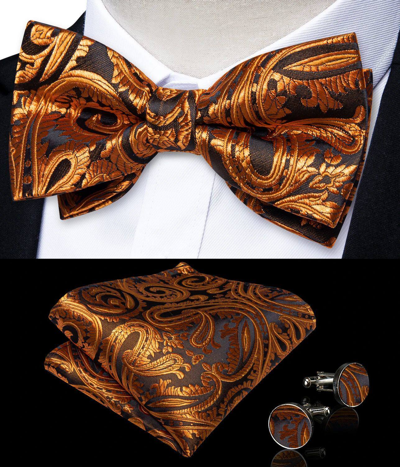 Pajarita Ajustable Preatada para Hombre | Elegante Formal | Bodas y Eventos - Imagen 9