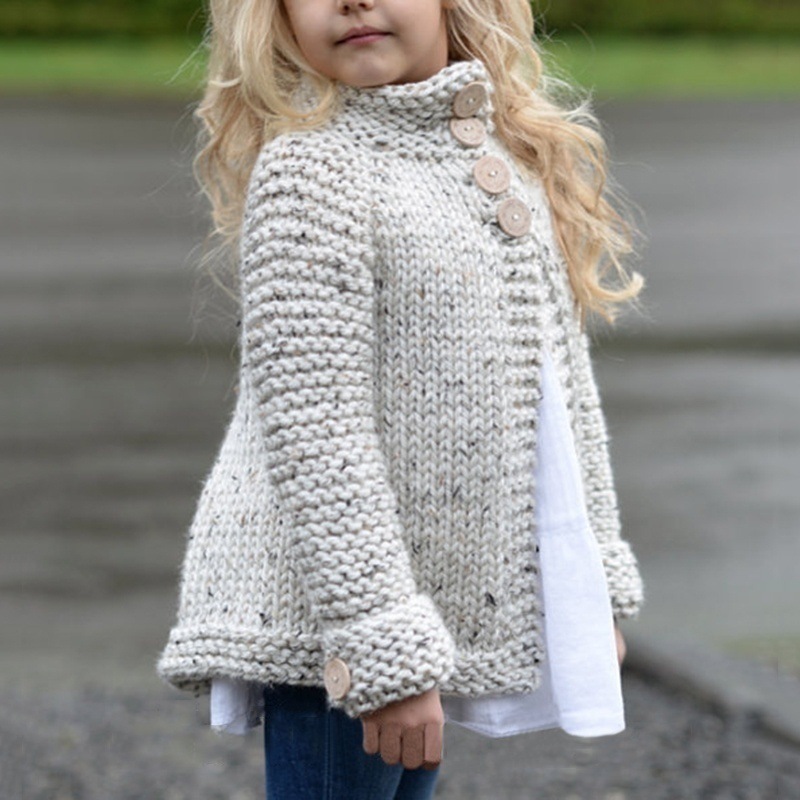 Cárdigan para Niña | Beige | Tallas 90-150 cm | Abrigo Ligero y Versátil para Primavera y Otoño | TiendasFR - Imagen 2